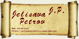 Jelisava Petrov vizit kartica